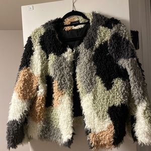 1.state teddy fuzzy coat